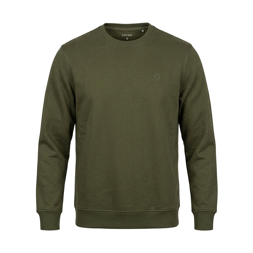 Felpa Girocollo TIFFOSI Essential - Verde