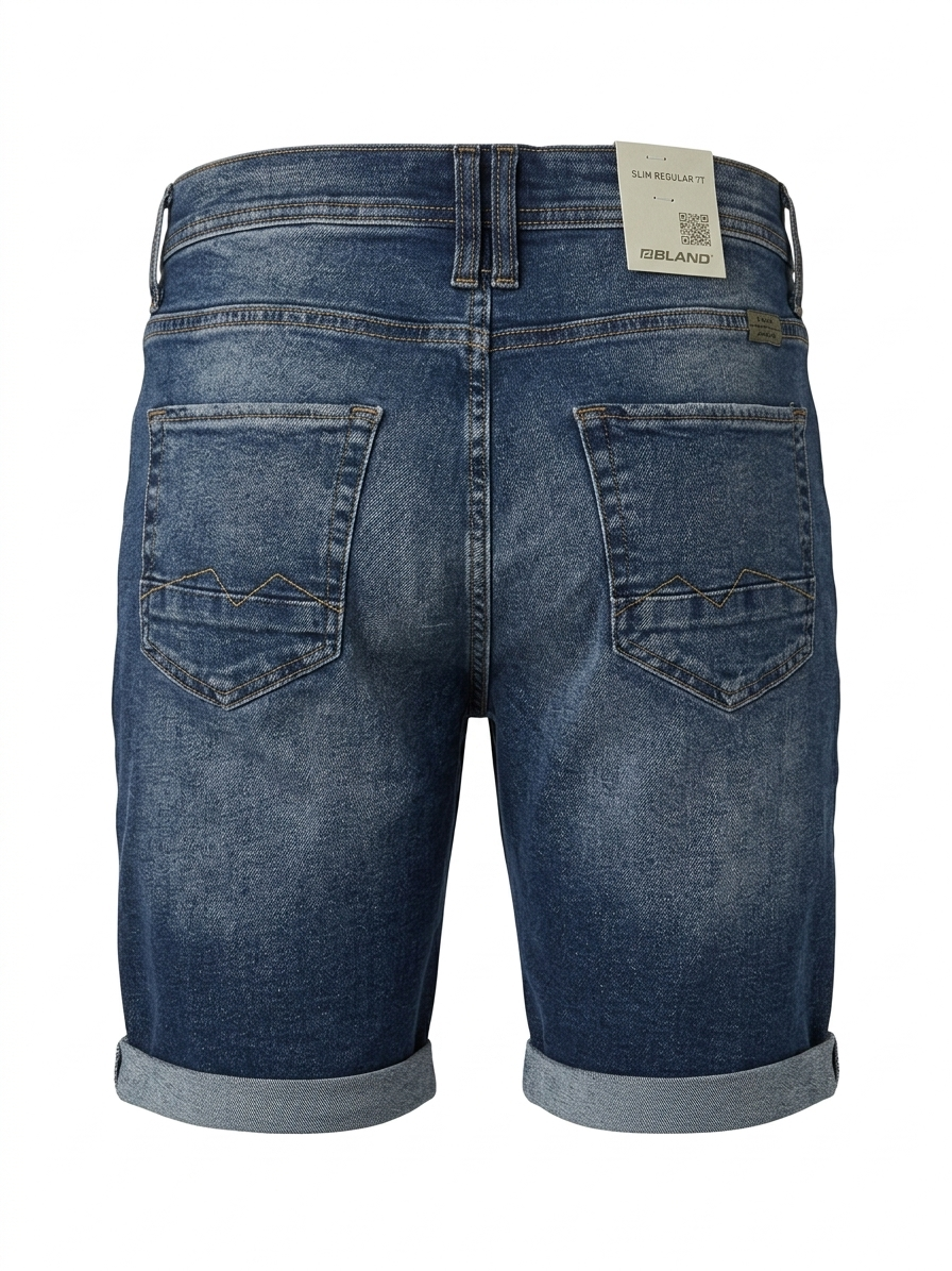 Bermuda in Denim Blend - Modello Slim Regular