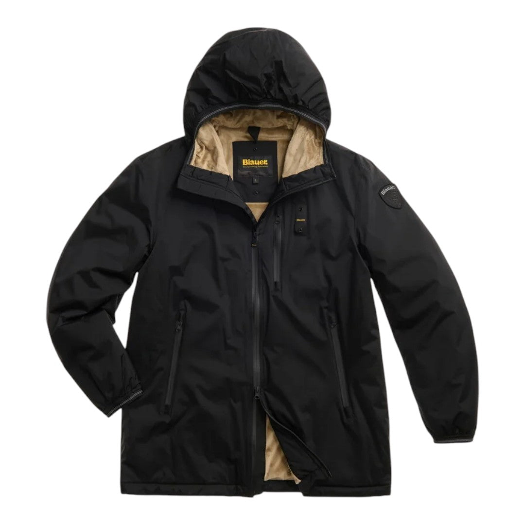 Giubbino BLAUER nastrato con peliccia ECO - Jarvis