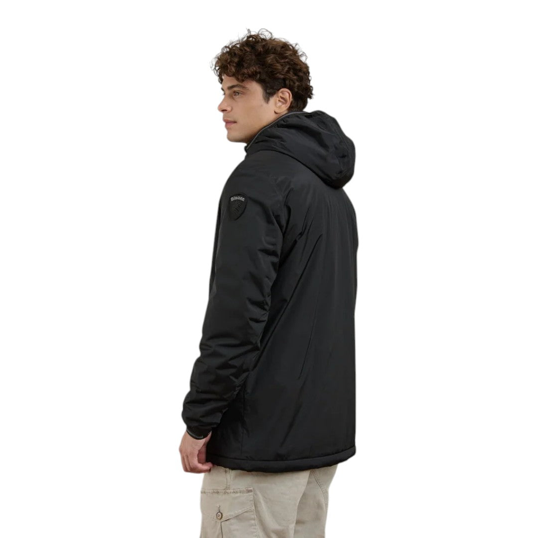 Giubbino BLAUER nastrato con peliccia ECO - Jarvis
