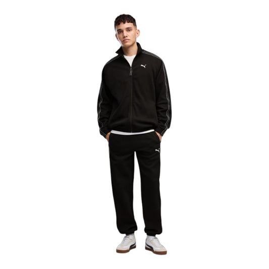 Felpa sportiva con zip PUMA Class dal taglio morbido - black
