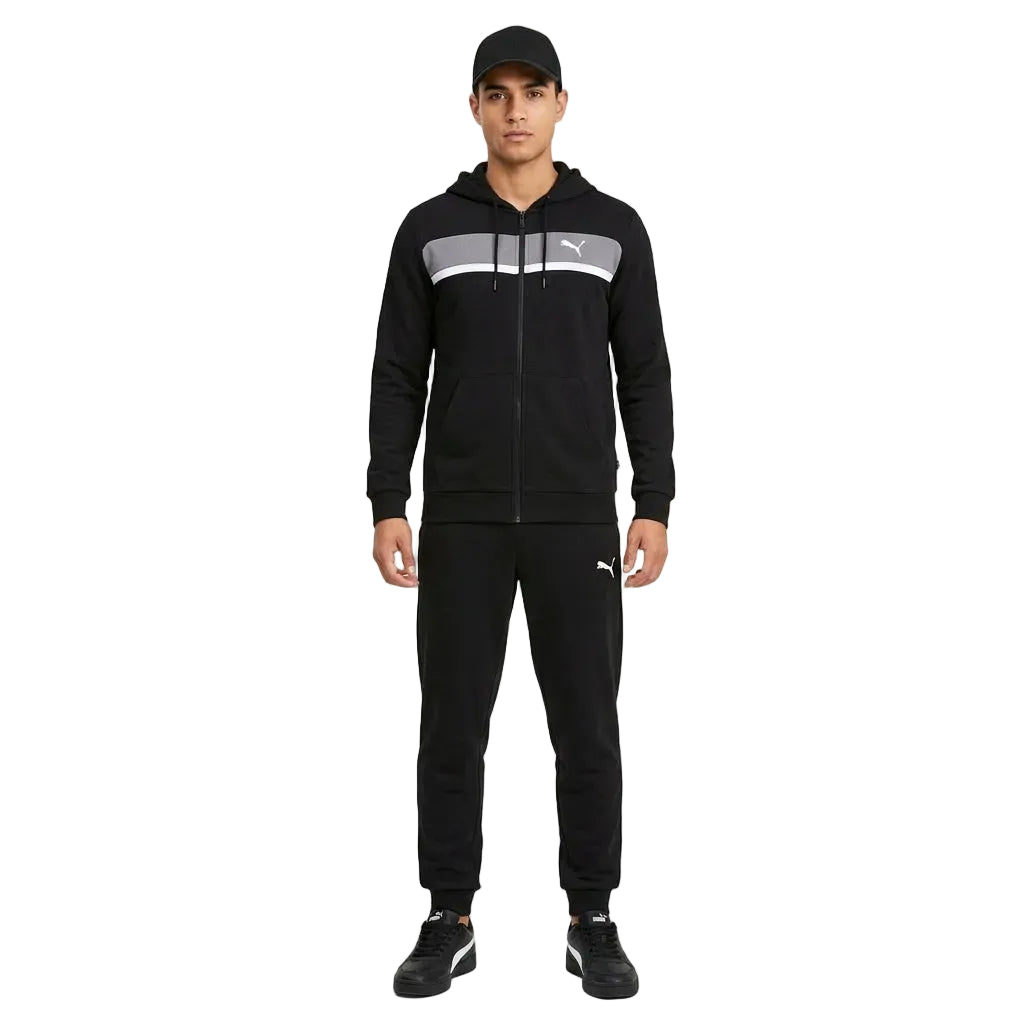 Tuta Completa Puma Colorblock - Black