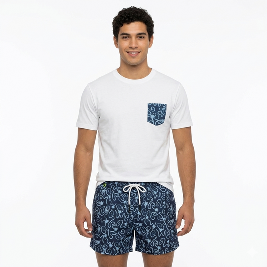 T-shirt Hamaki-HO - Modello TE304H Waves Pocket