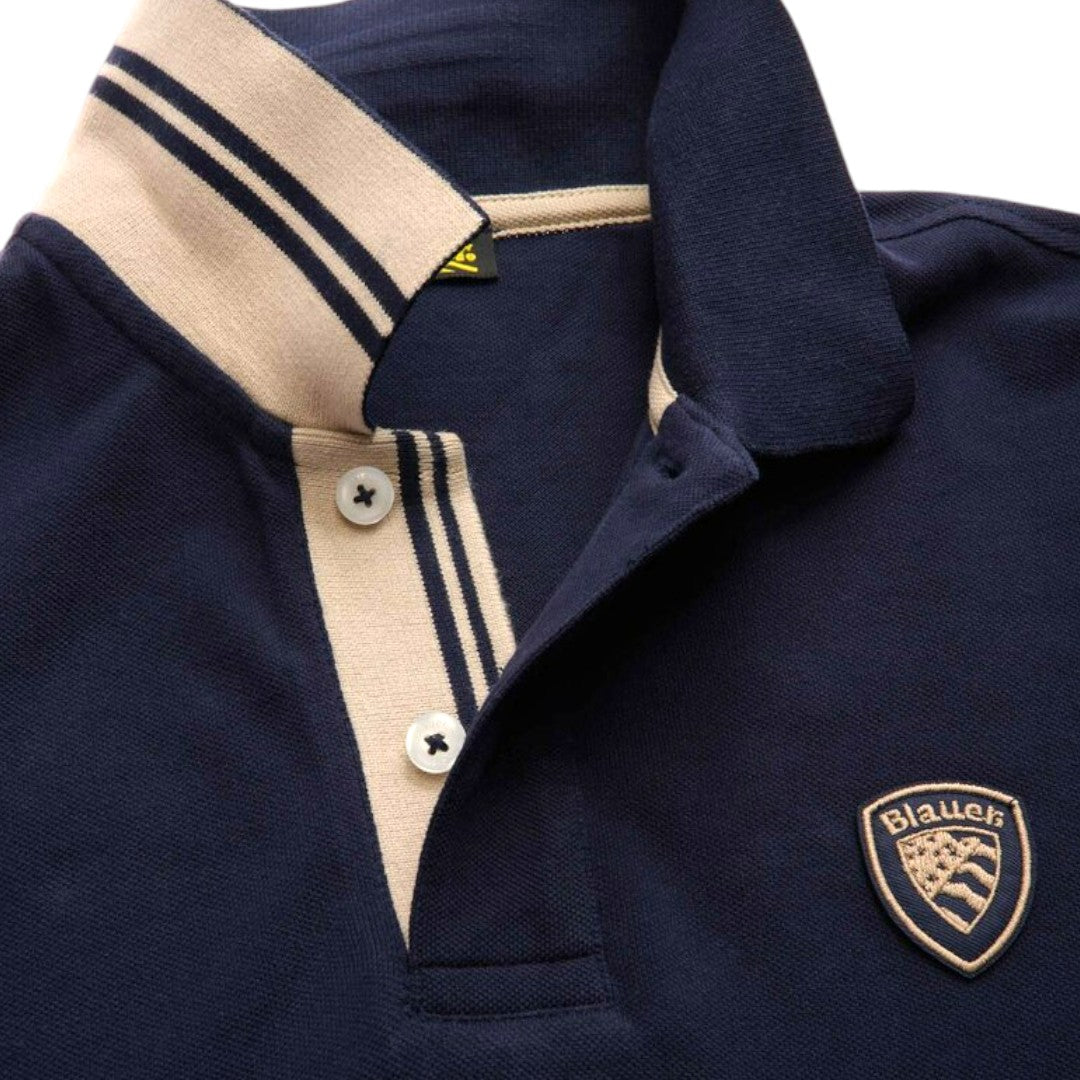 Polo BLAUER manica corta Oakland