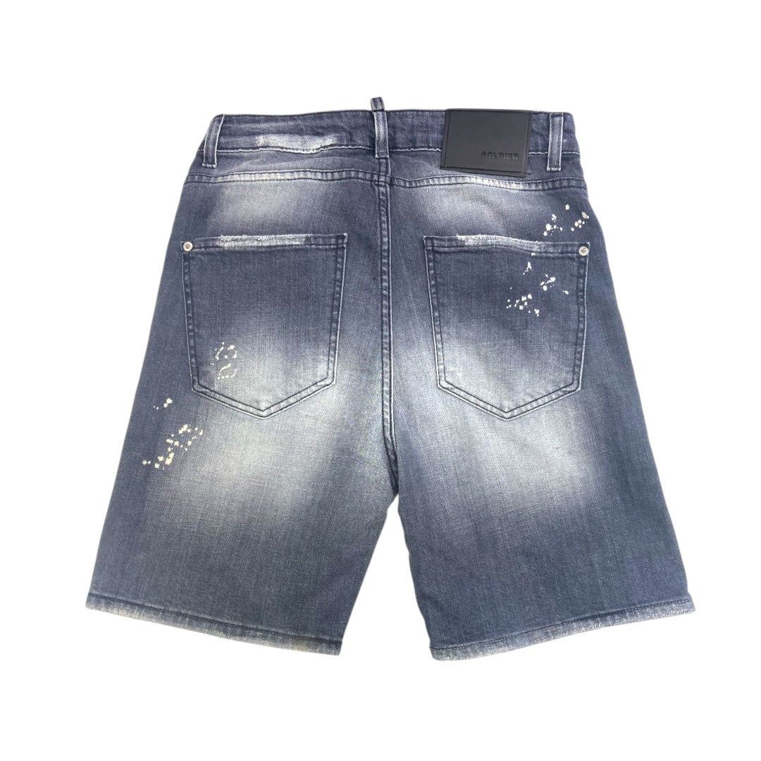 Bermuda SOLDIER jeans nero
