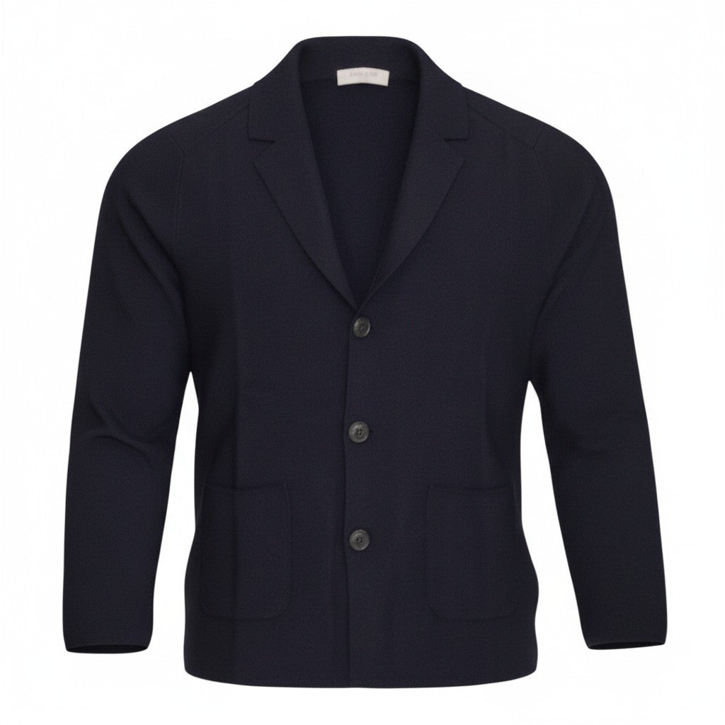Cardigan Hamaki-Ho in Cotone con Revers a Lancia