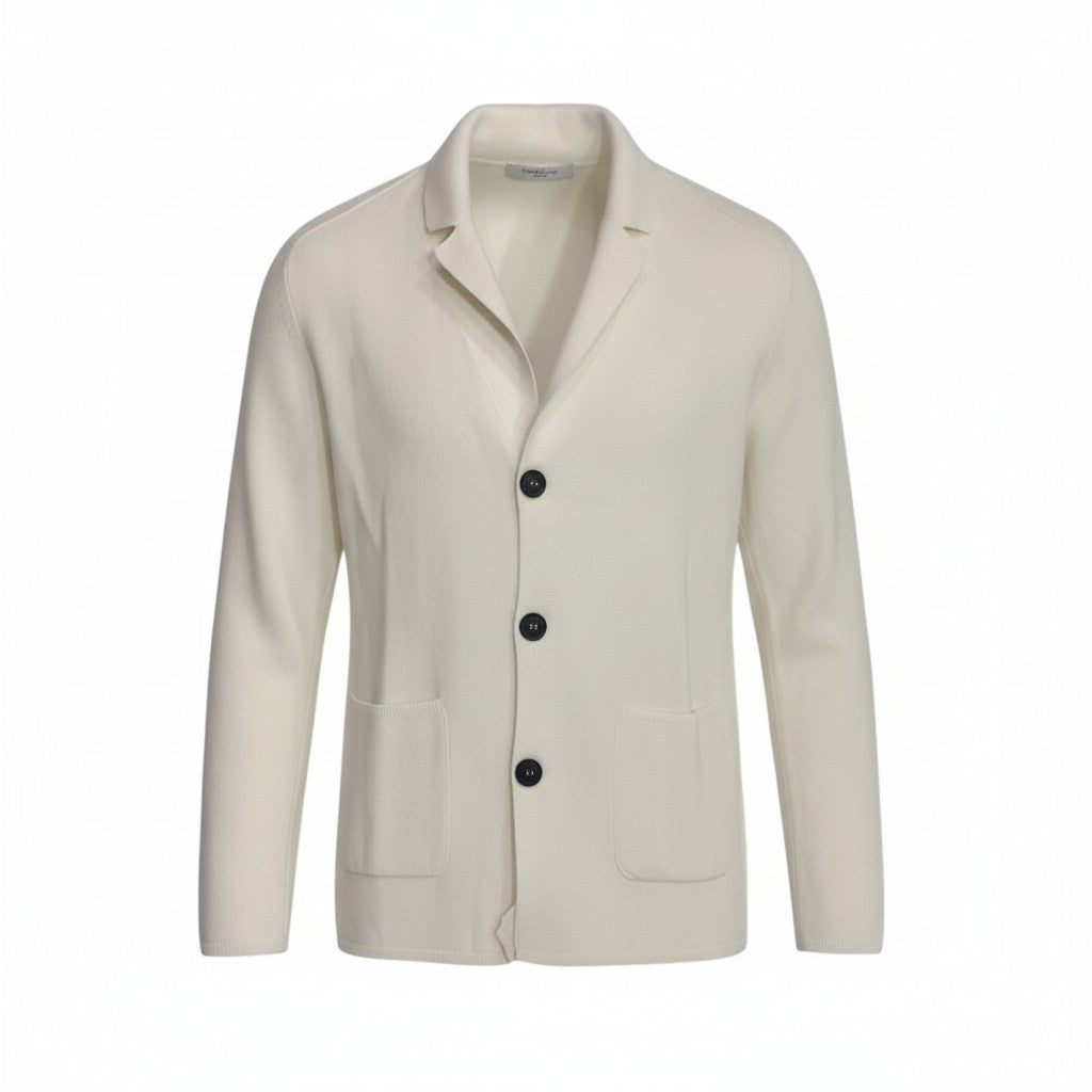 Cardigan Hamaki-Ho in Cotone con Revers a Lancia