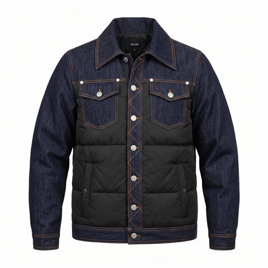 Giubbino Ibrido Denim e Piumino SOLDIER Modello Soldier