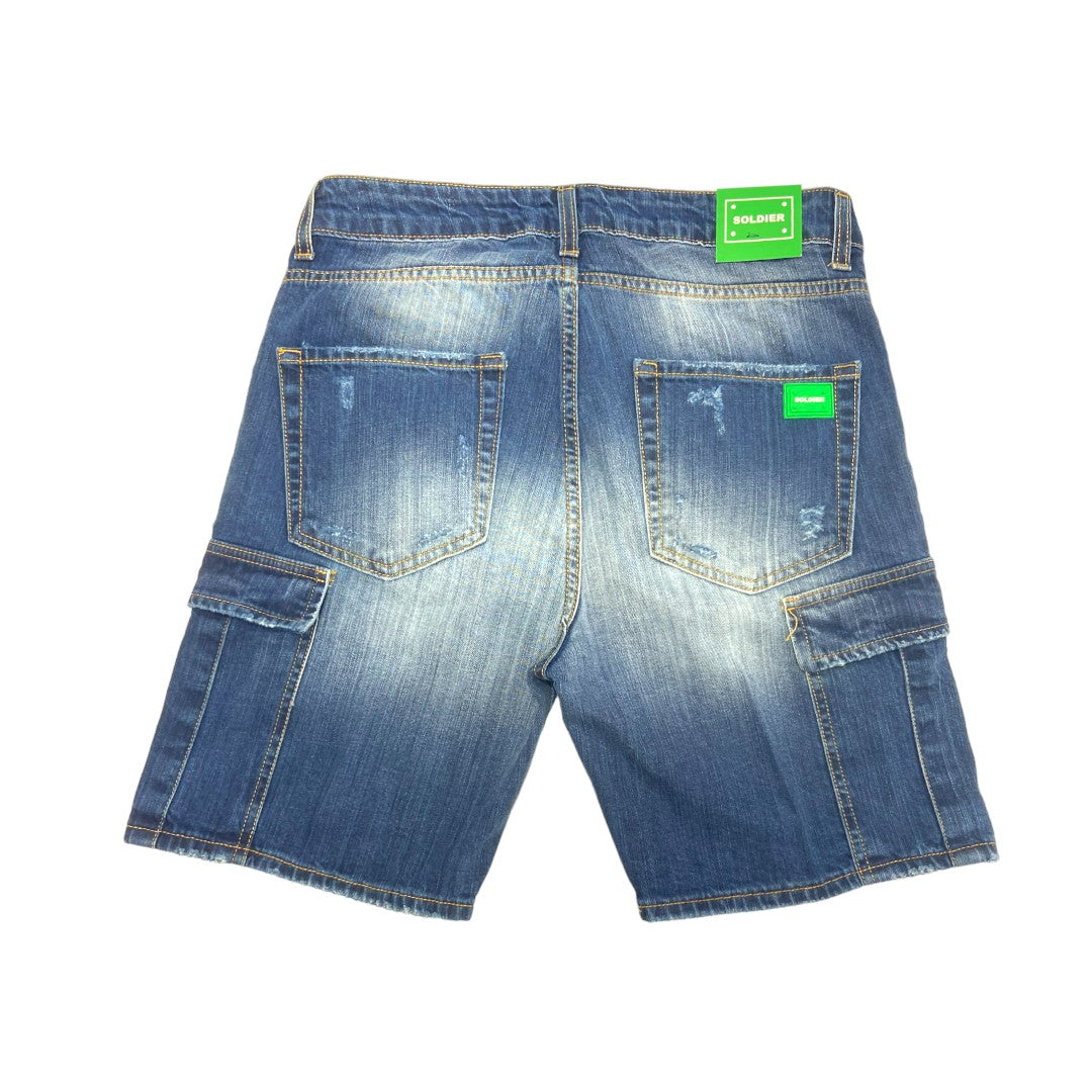 Bermuda Soldier jeans cargo ENZOM