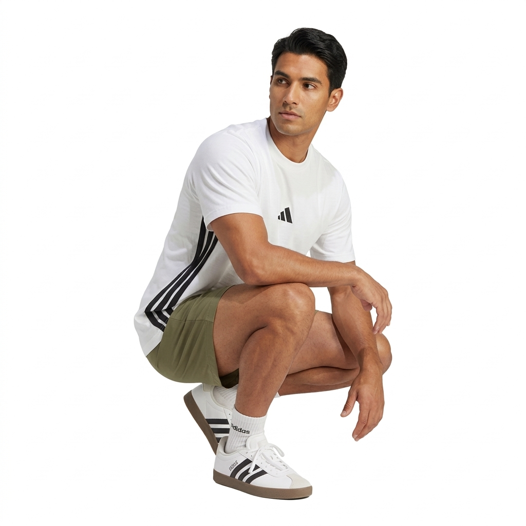 T-shirt Adidas - bianca - regular fit cotone