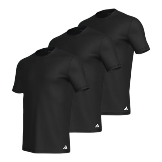T-shirt Adidas girocollo in cotone Active Flex - Intimo nero