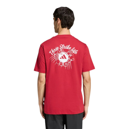 T-shirt Adidas con grafica bowl - Red