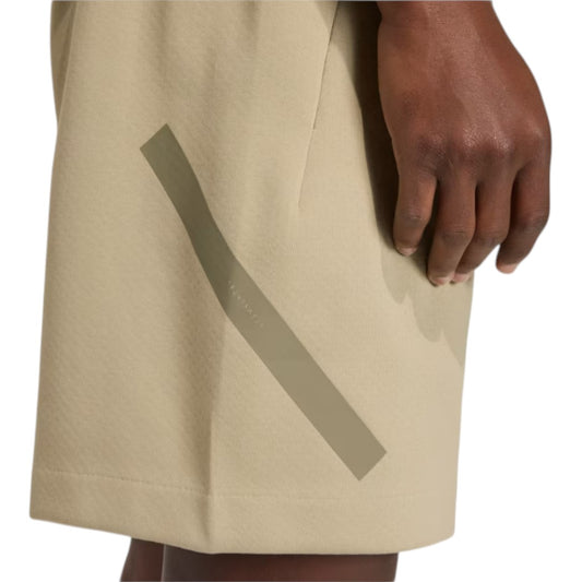 Short Adidas - Z.N.E. - beige - In felpa e logo in gomma