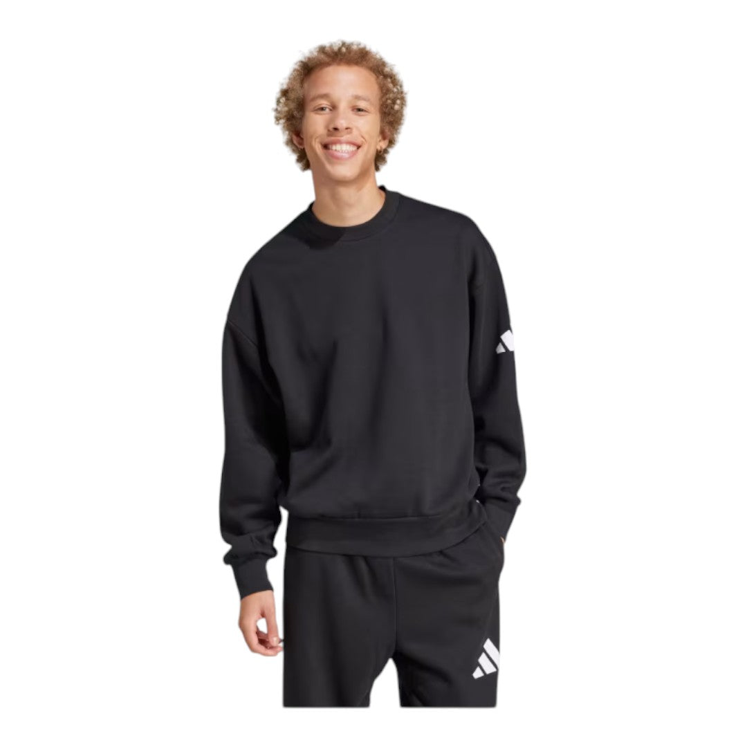 Felpa Adidas girocollo felpata - ESS loose - black