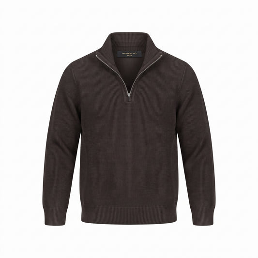 Maglione mezzo collo con zip Hamaki-Ho