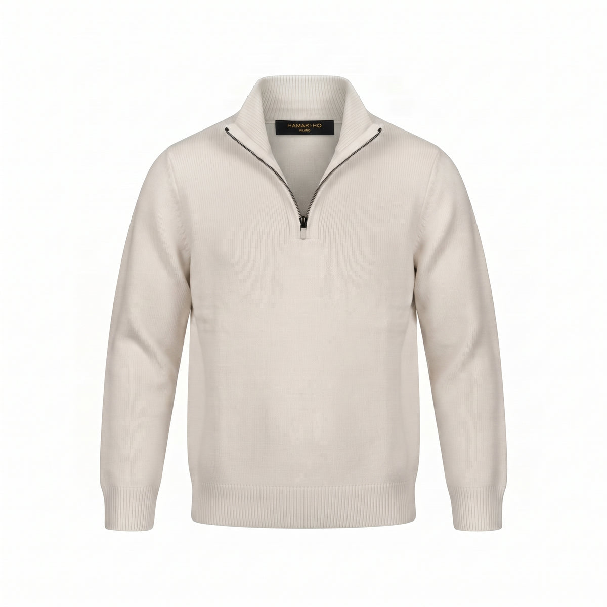 Maglione mezzo collo con zip Hamaki-Ho
