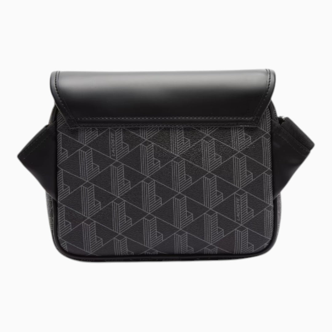 Borsa a tracolla con patta e clip The Blend - Monogram
