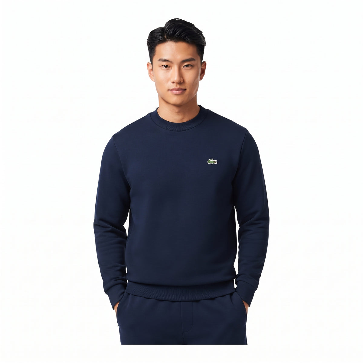 Felpa Lacoste in tessuto felpato classic fit