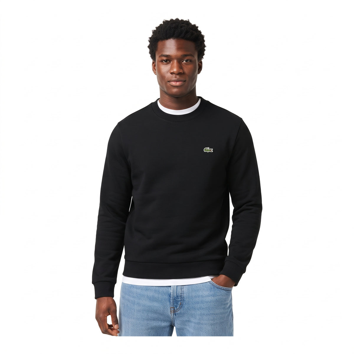 Felpa Lacoste in tessuto felpato classic fit