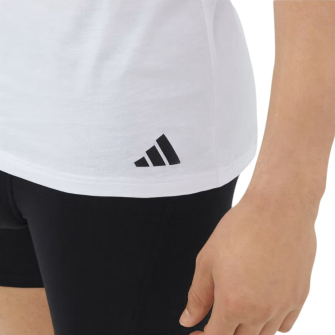 T-shirt Adidas girocollo in cotone Active Flex - Intimo bianco