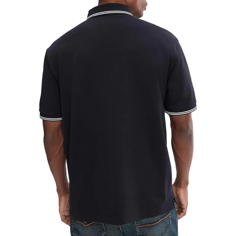 Polo Armani Exchange in Piquet Stretch con profili a contrasto