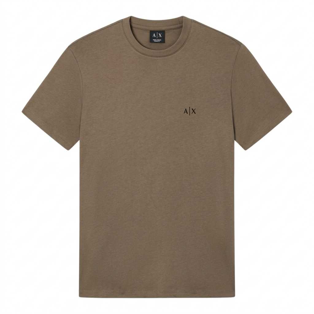 T-shirt Armani Exchange - Regular Fit in Jersey di Cotone