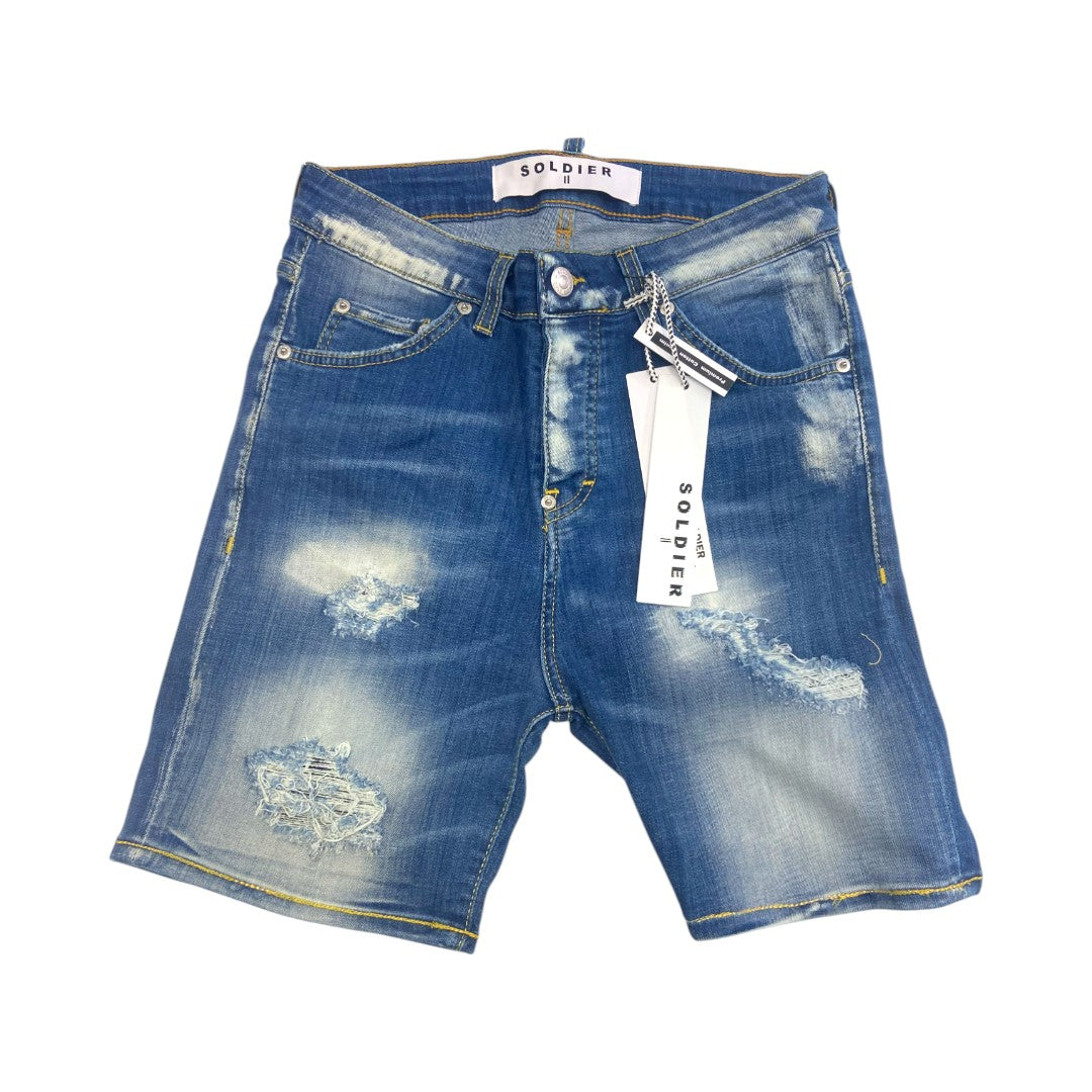 Bermuda SOLDIER jeans blu 088B