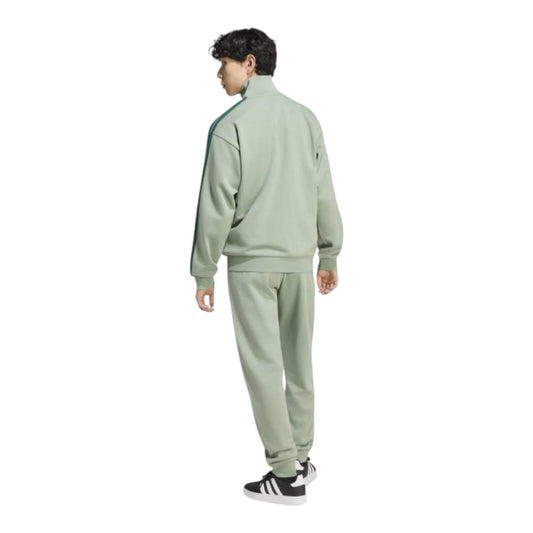 Tuta Adidas felpata 3 Stripes - verde