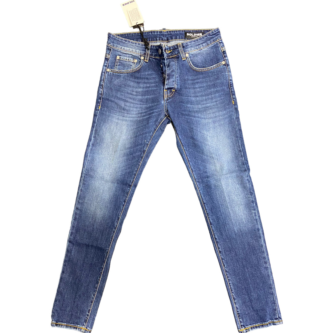 Jeans SOLDIER uomo blu medio BOSS 101-B