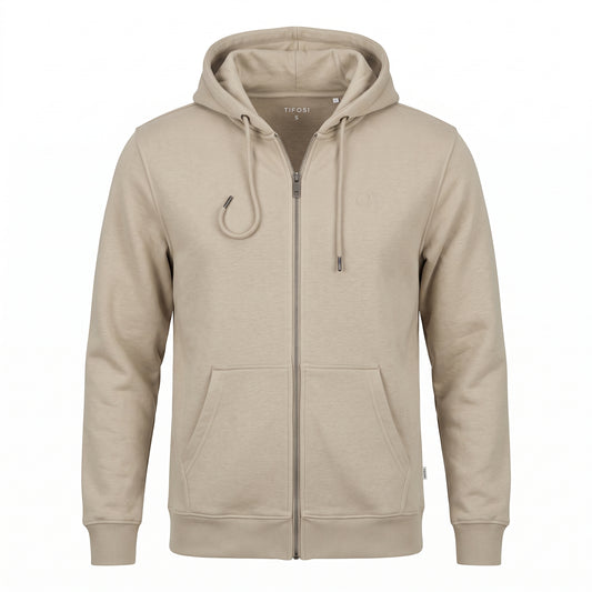 Felpa TIFFOSI con Cappuccio Full Zip - Beige