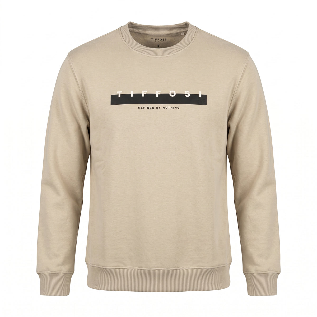 Felpa Girocollo Tiffosi Defined By Nothing - Beige