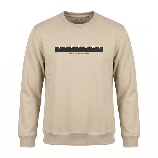 Felpa Girocollo Tiffosi Defined By Nothing - Beige