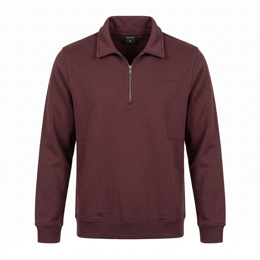 Felpa Tiffosi mezza zip collo camicia