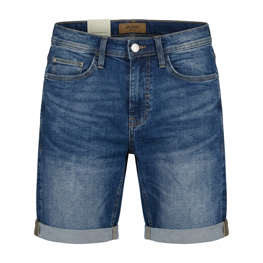 Bermuda in Denim Blend - Modello Slim Regular