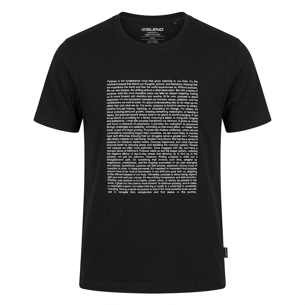 T-shirt Blend "Purpose" - Collezione Essential