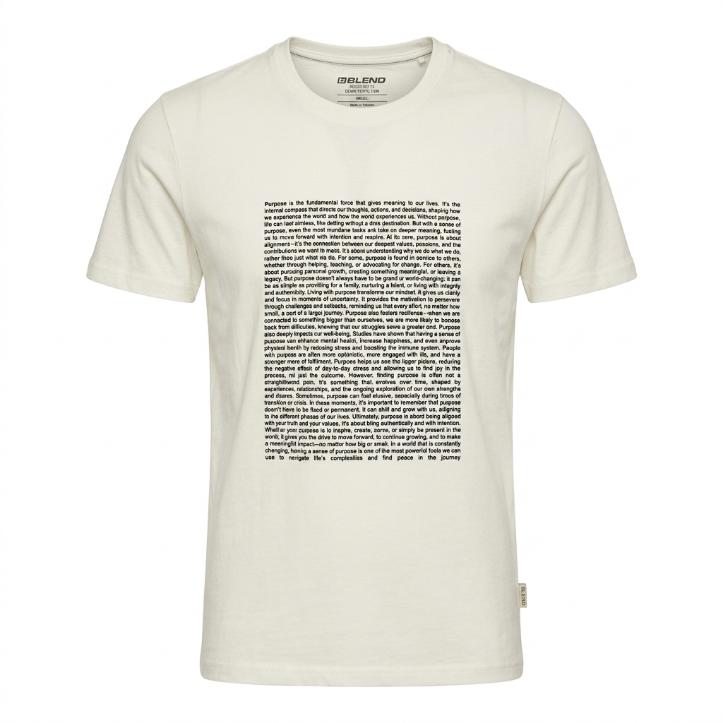 T-shirt Blend "Purpose" - Collezione Essential