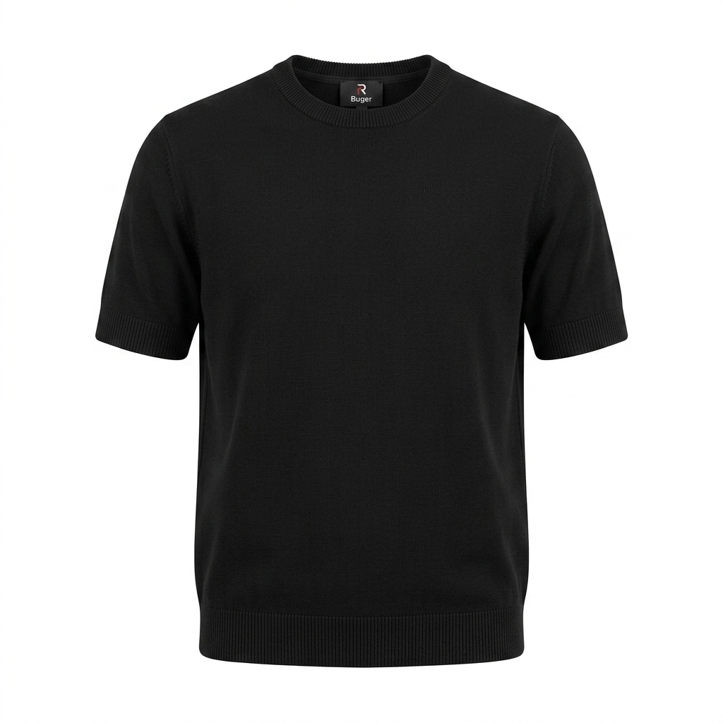 Maglia Buger a maniche corte in filo – Eleganza quotidiana