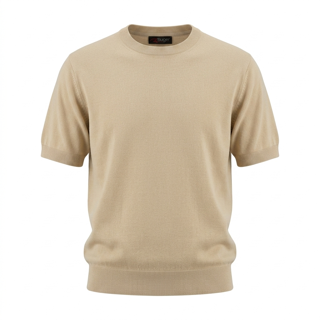 Maglia Buger a maniche corte in filo – Eleganza quotidiana