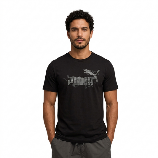 T-shirt Puma - Camo nero