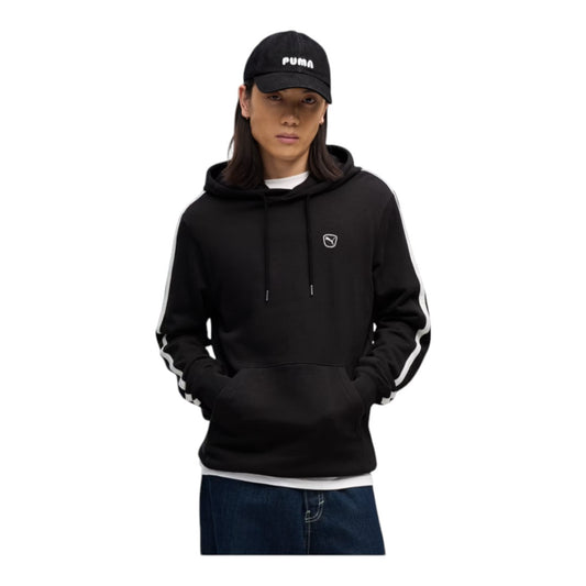 Felpa Puma con cappuccio Essentials Elevated - black