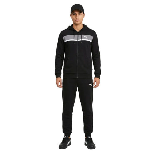 Tuta Completa Puma Colorblock - Black