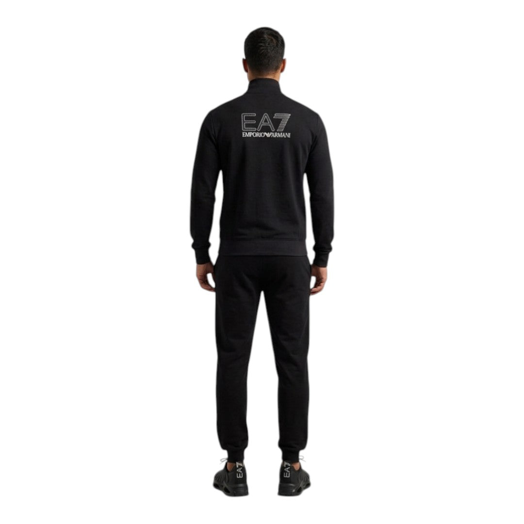 Tuta EA7 con zip Visibility in puro cotone