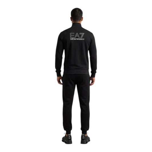 Tuta EA7 con zip Visibility in puro cotone