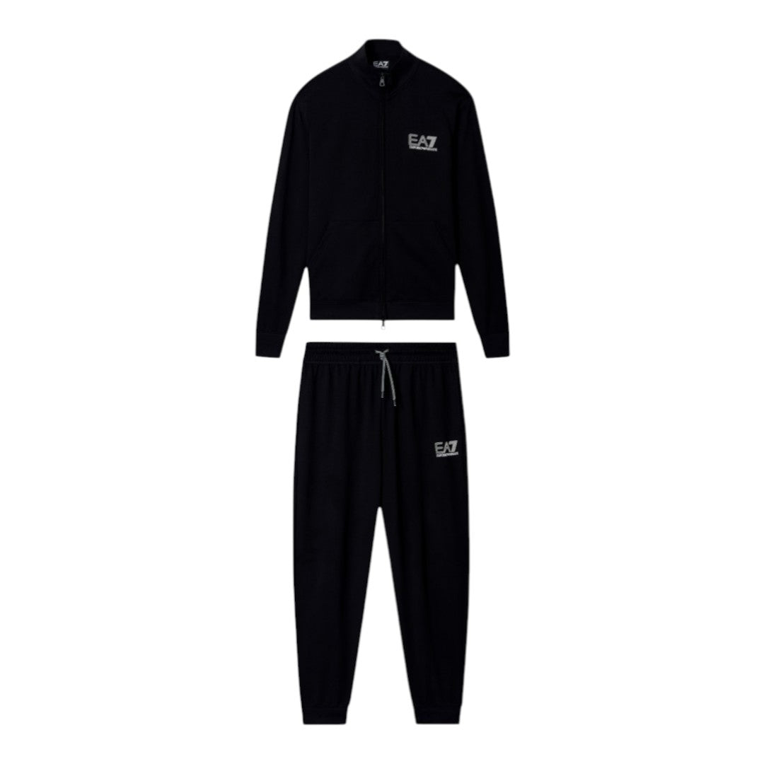 Tuta EA7 con zip Visibility in puro cotone