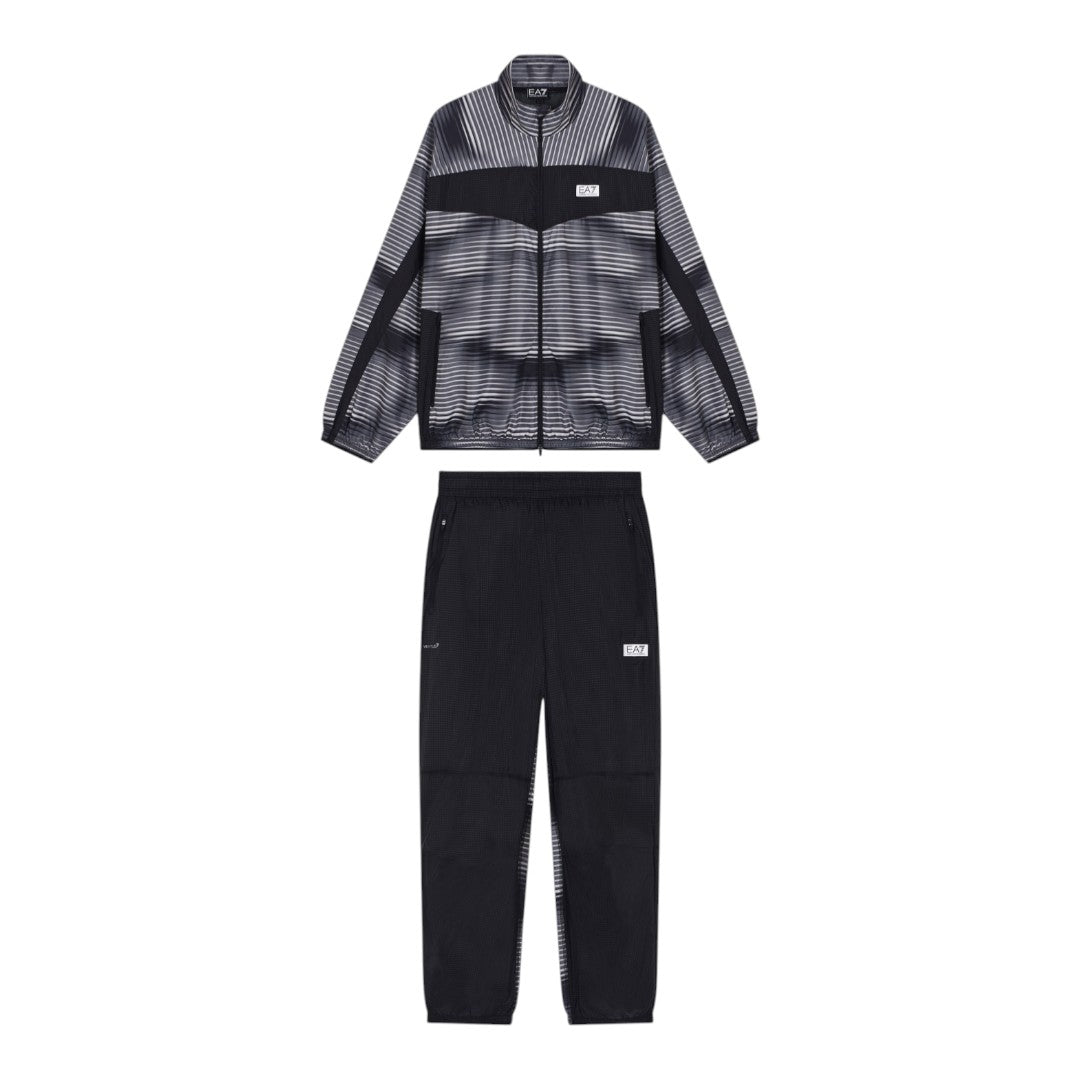 Tuta EA7 Dynamic Athlete in tessuto tecnico VENTUS7 con stampa