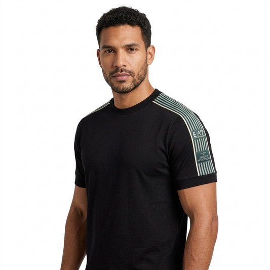 T-shirt EA7 Logo Series Boy in cotone