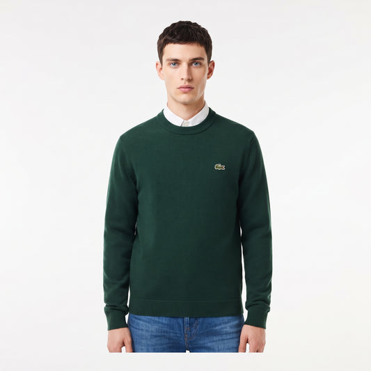 Pullover Lacoste girocollo monocromatico
