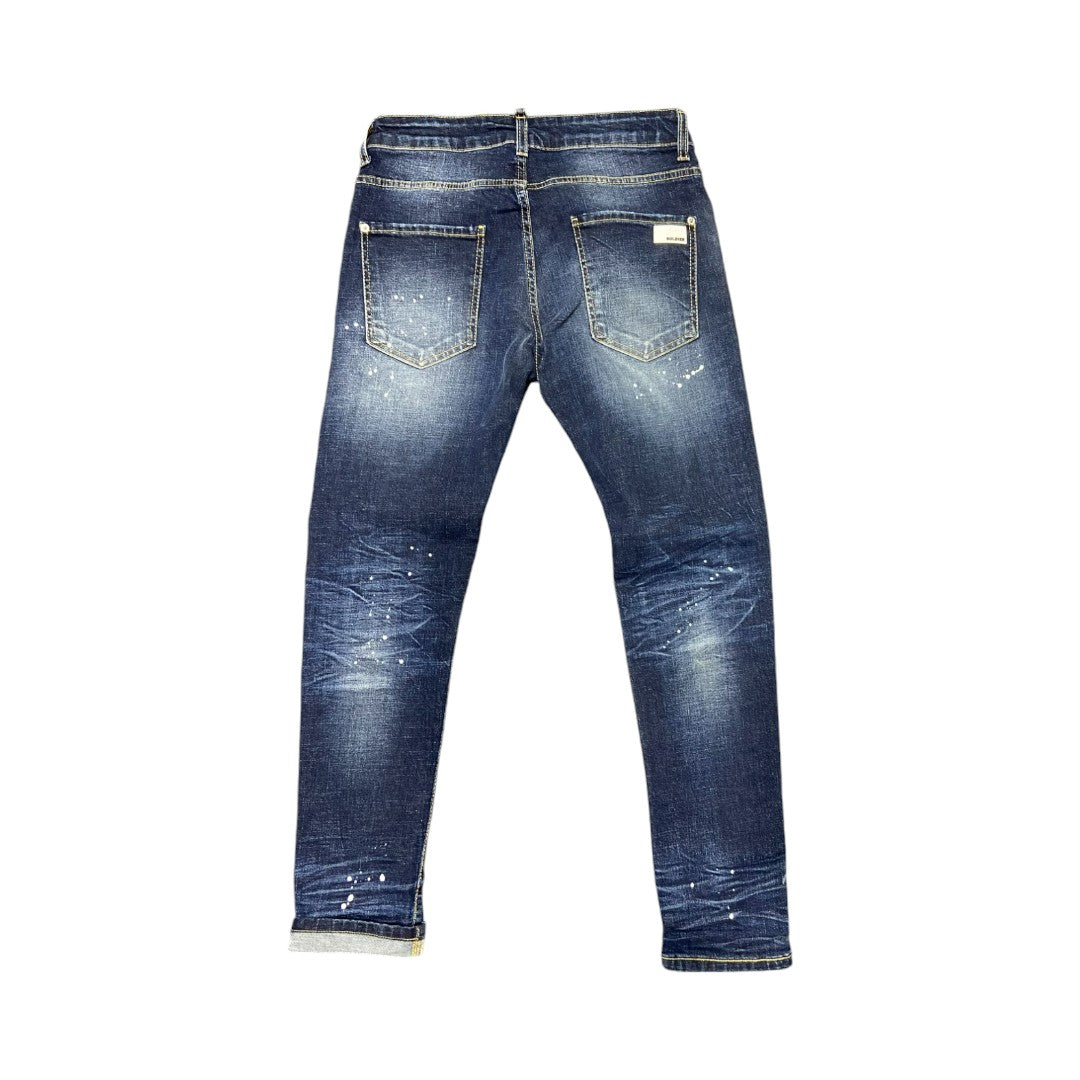 Jeans SOLDIER blu con rotture BOSS-187B