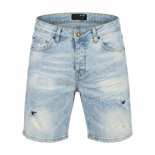 Bermuda in Denim -  Light Wash – Soldier – 010B