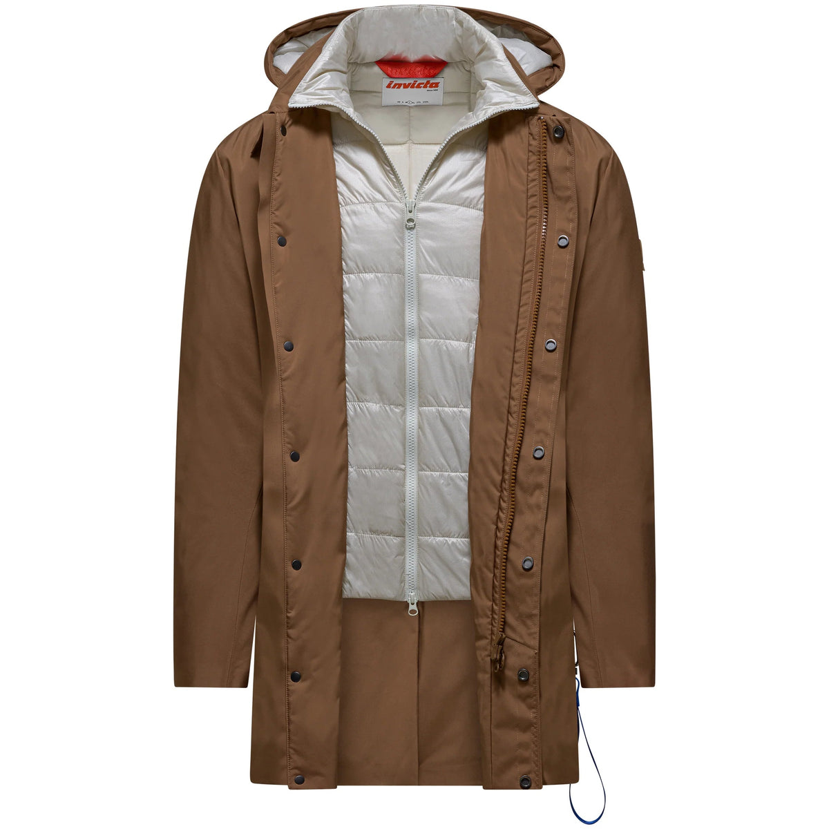 Giubbino parka Invicta imbottito con cappuccio staccabile